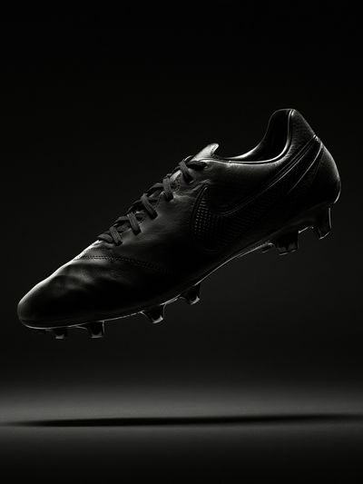 Black Football Boot Photography Poster. poster