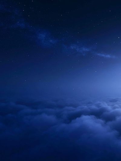 Moonlit Cloudscape Night Sky Poster.