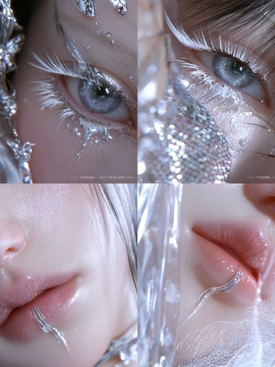 Dreamlike Silver Portrait Print.