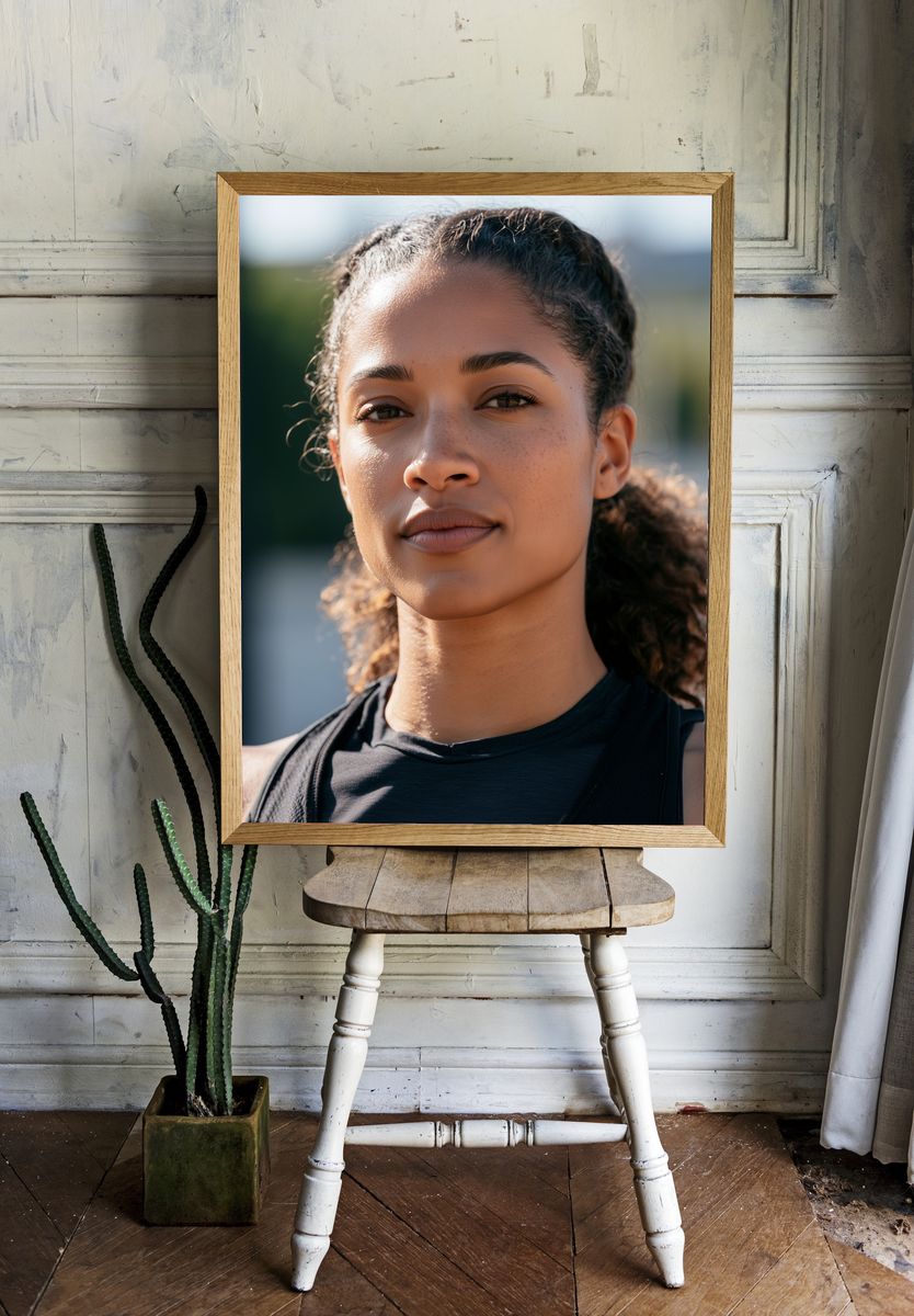 Athletic Portrait Photography Poster. room preview