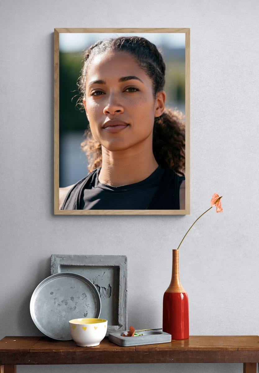 Athletic Portrait Photography Poster. — room view 3