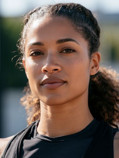 Athletic Portrait Photography Poster.