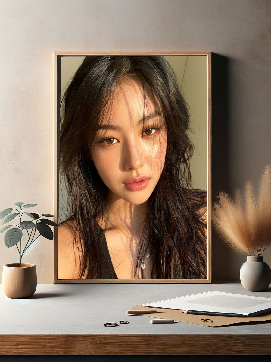 Sunlit Portrait Photography Poster. — room view 2