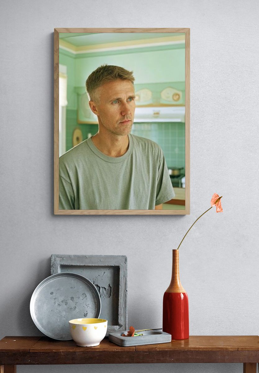 Thoughtful Man Portrait Photography Poster. — room view 3
