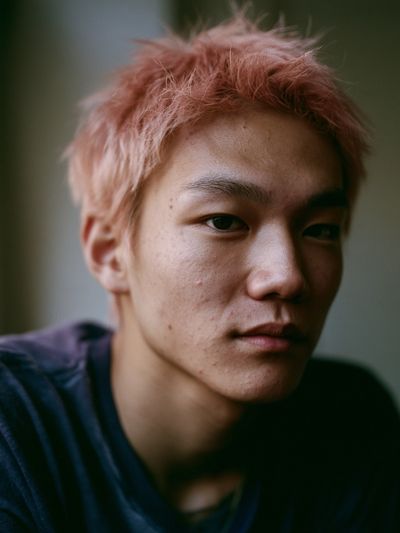 Pink-Haired Portrait Photography Poster.