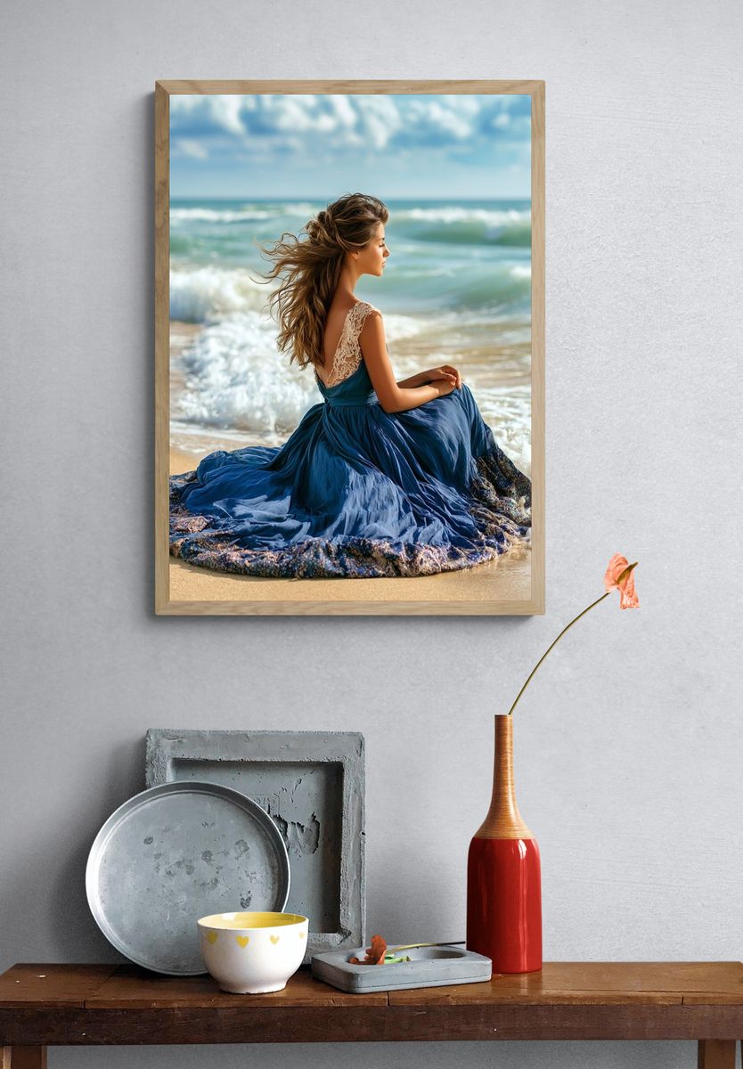 Seaside Portrait Photography Poster. — room view 3