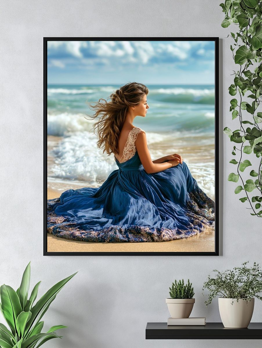 Seaside Portrait Photography Poster. — room view 4