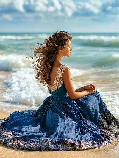 Seaside Portrait Photography Poster.