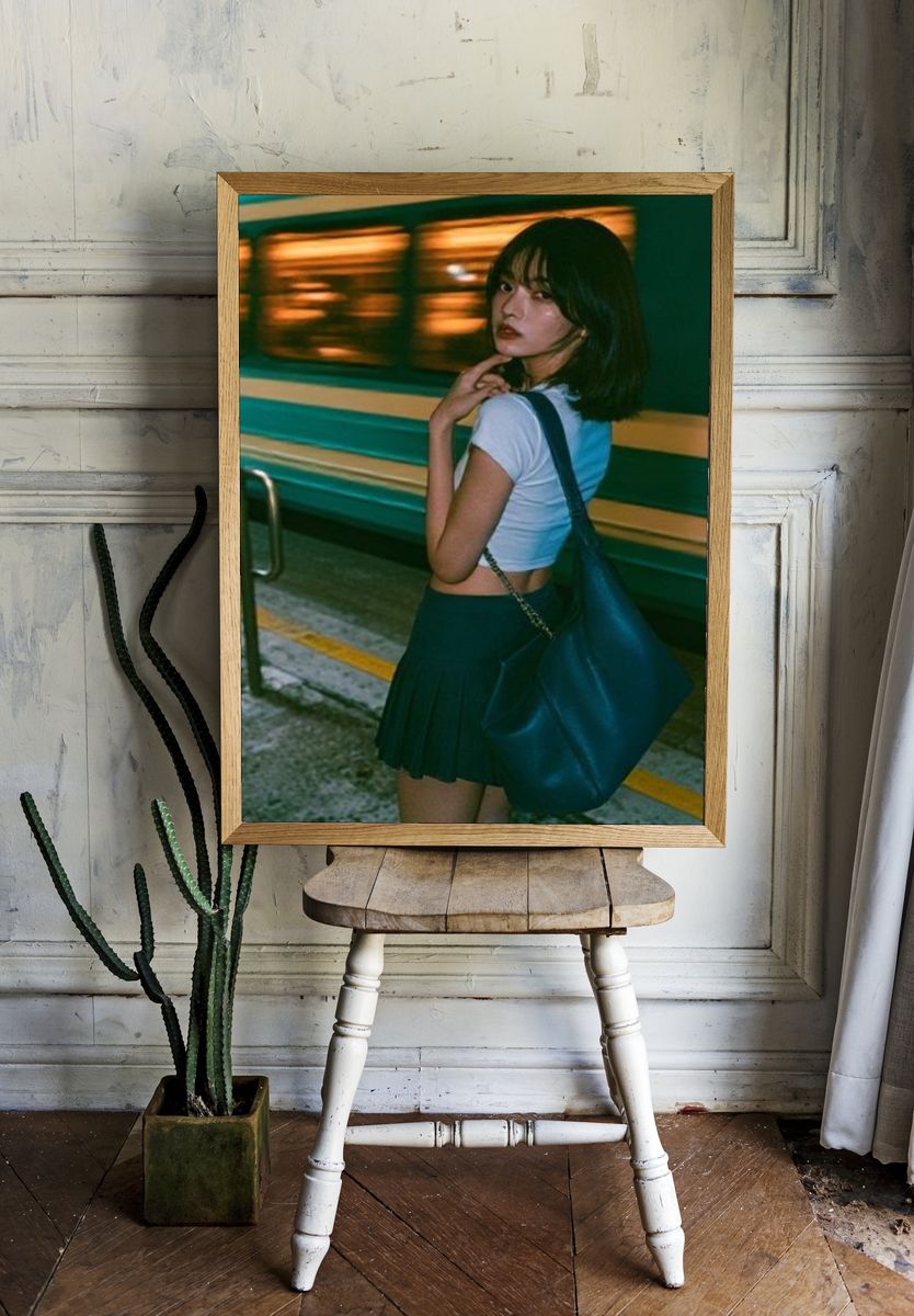 Subway Portrait Photography Poster. — room view 1