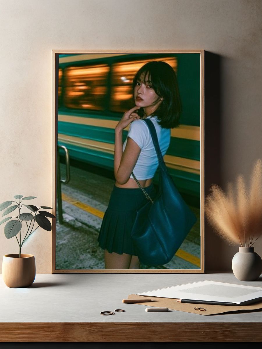 Subway Portrait Photography Poster. — room view 2