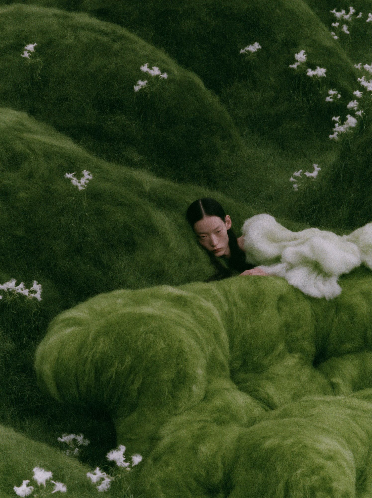 Dreamy Green Portrait Print. poster — photography art