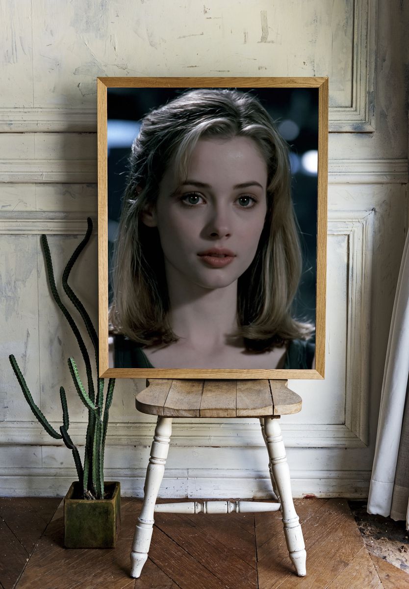 Portrait of a Young Woman Photography Print. room preview
