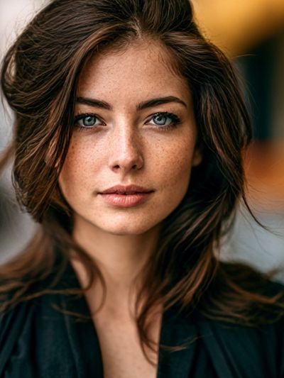Elegant Woman Portrait Print.