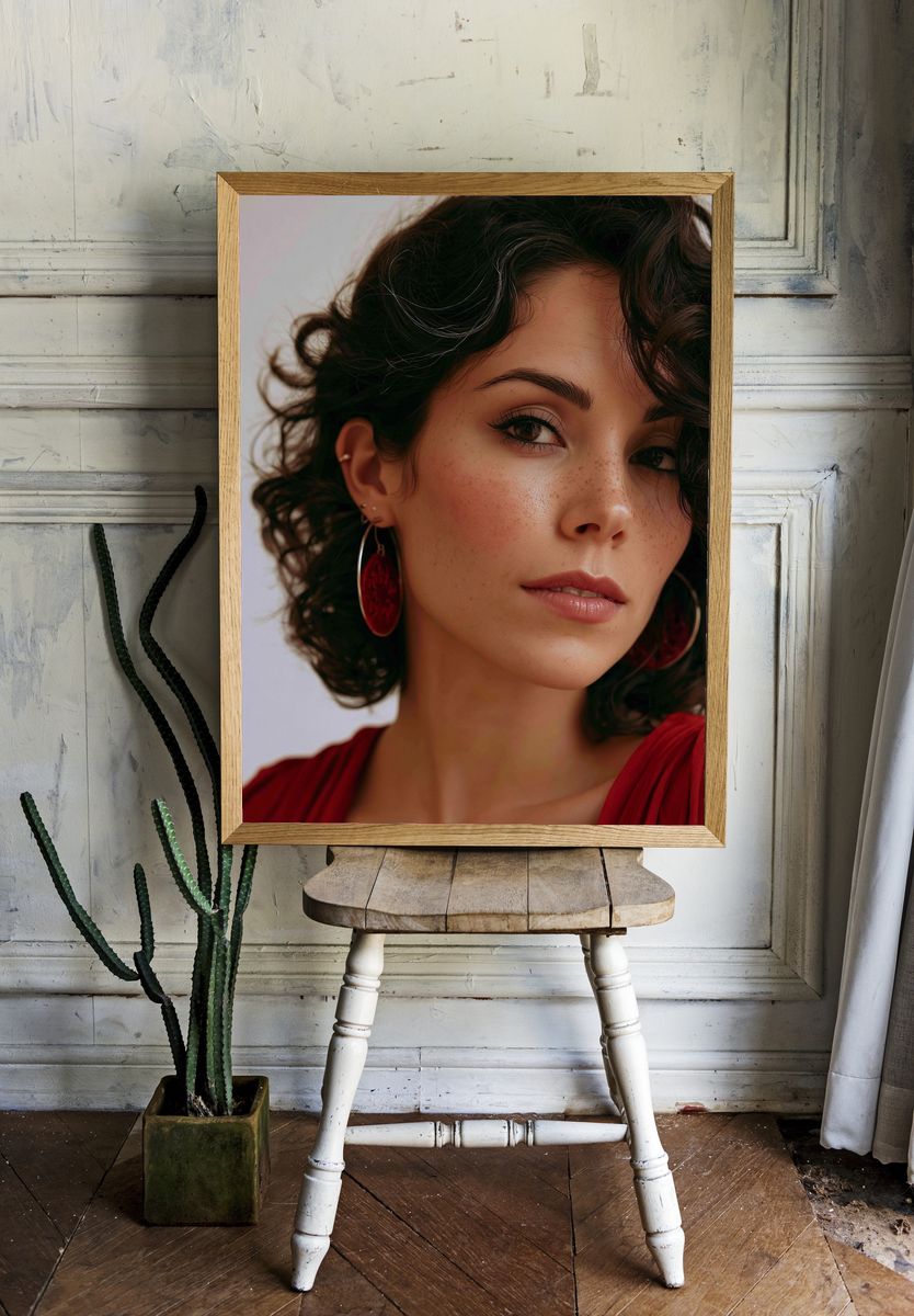 Elegant Woman Portrait Photography Poster. — room view 1