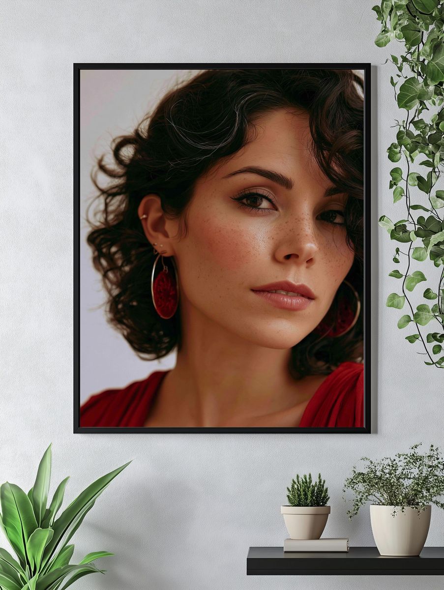 Elegant Woman Portrait Photography Poster. — room view 4