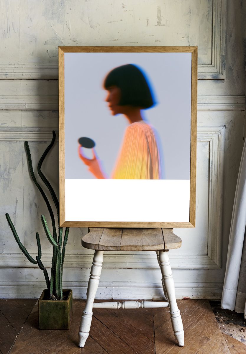 Blurred Portrait Photography Poster. room preview