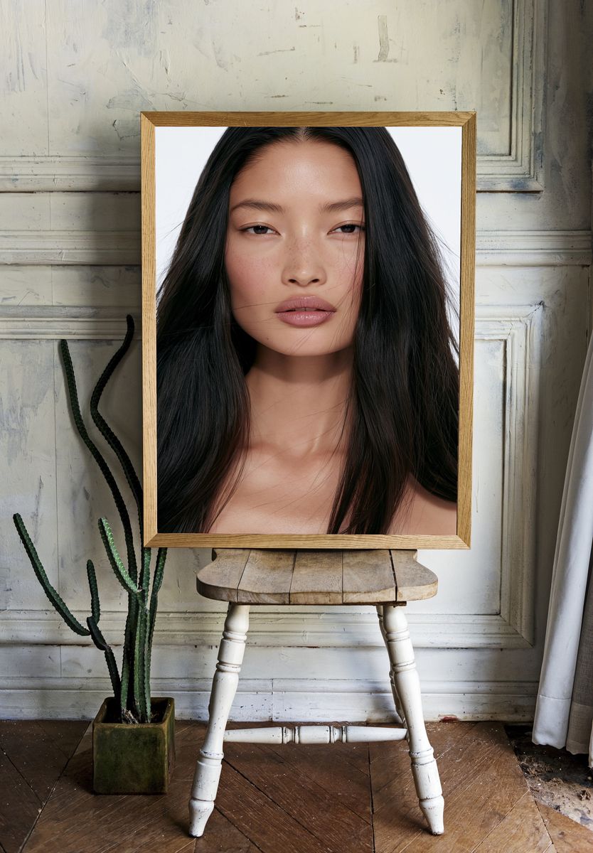 Minimalist Beauty Portrait Poster. room preview