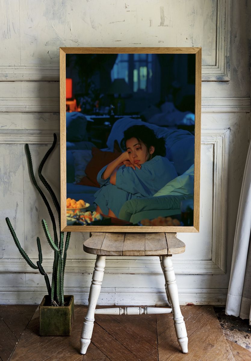 Blue Hour Portrait Poster. room preview