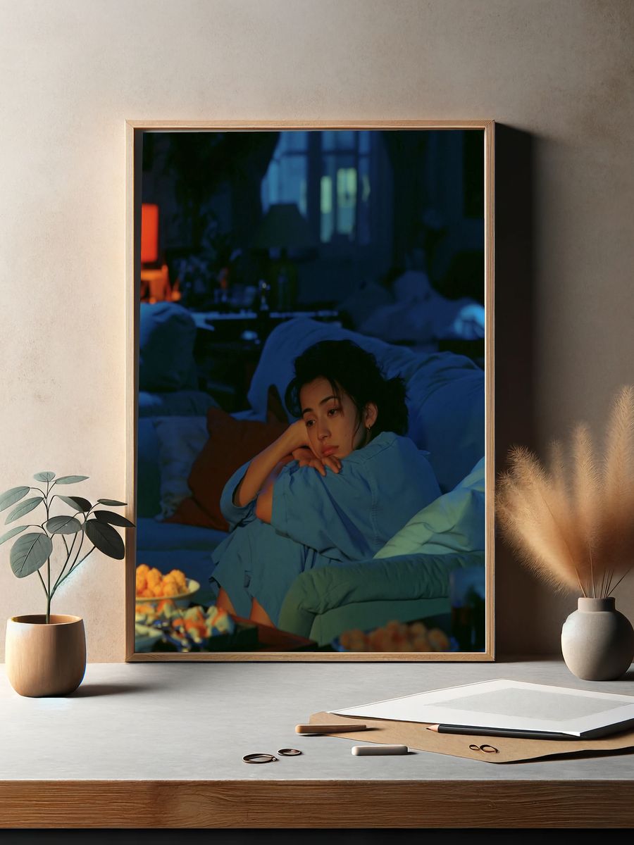 Blue Hour Portrait Poster. — room view 2