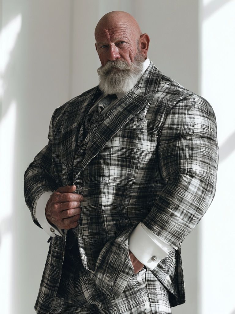 Elder Gentleman Portrait Photography Poster. poster detail