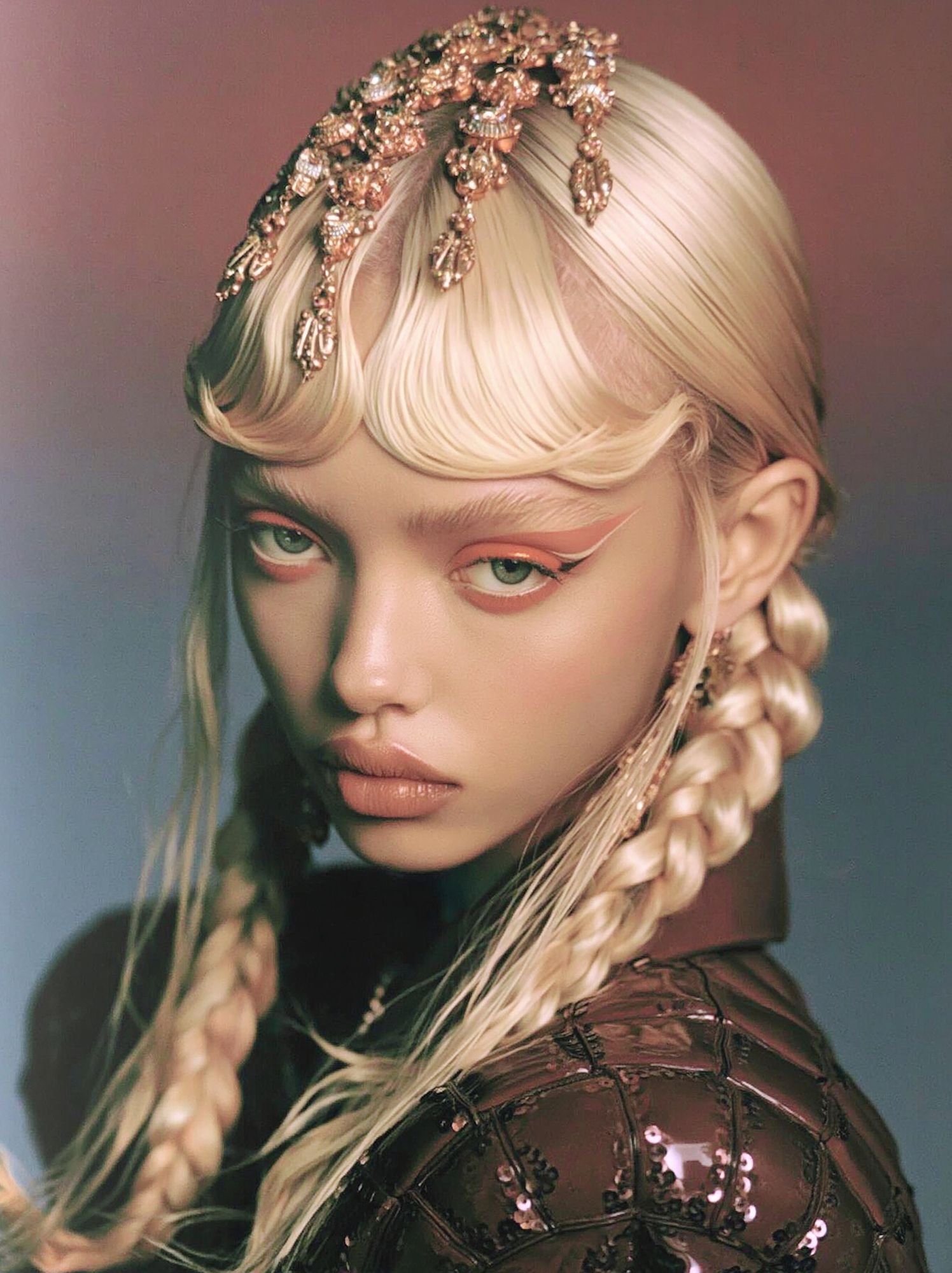 Avant-Garde Portrait Fashion Poster. poster — photography art