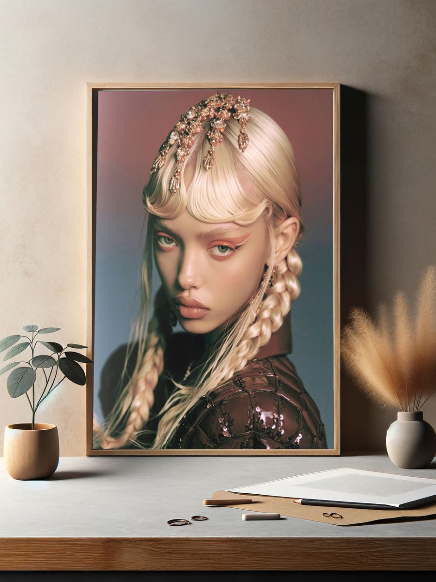 Avant-Garde Portrait Fashion Poster. — room view 2