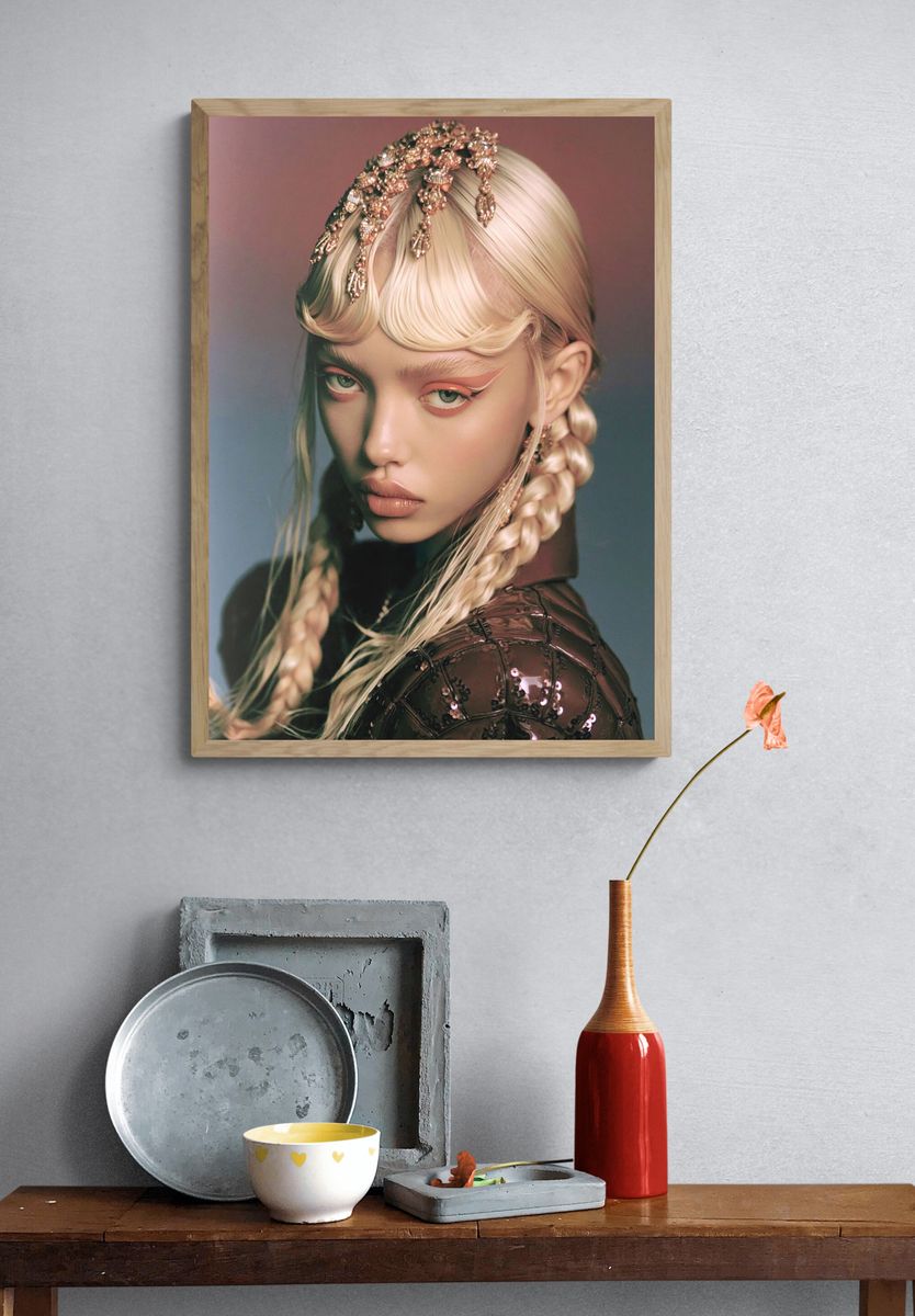 Avant-Garde Portrait Fashion Poster. — room view 3