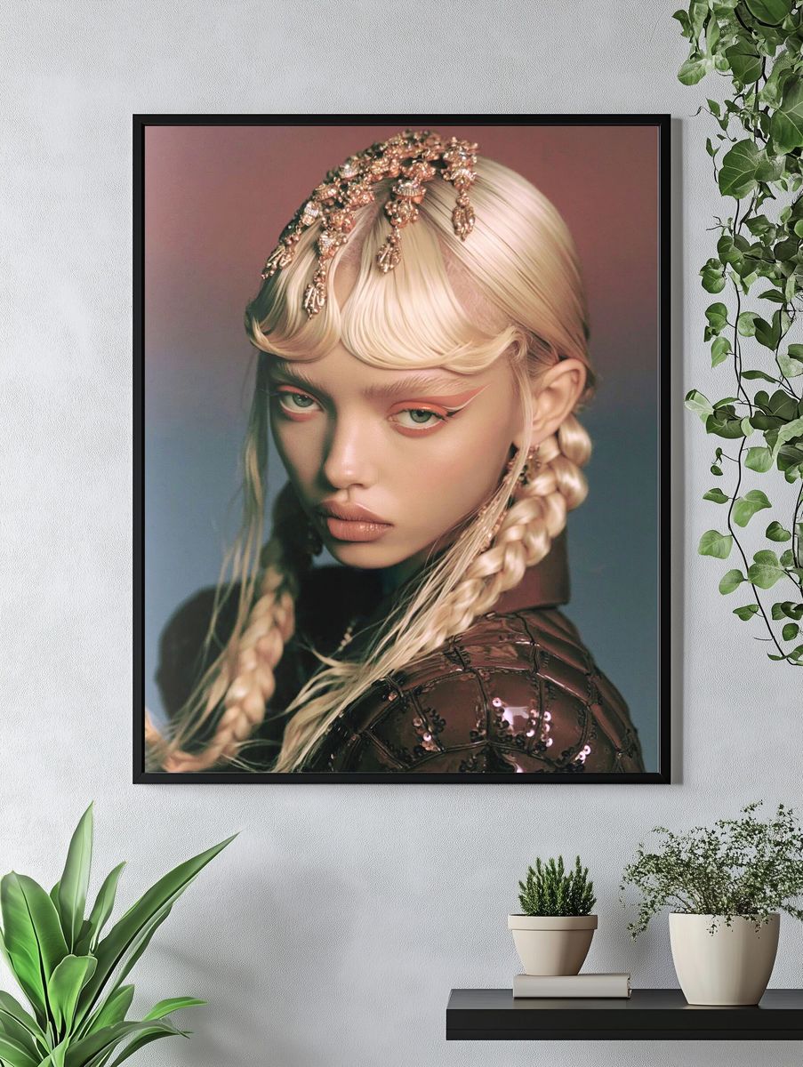 Avant-Garde Portrait Fashion Poster. — room view 4