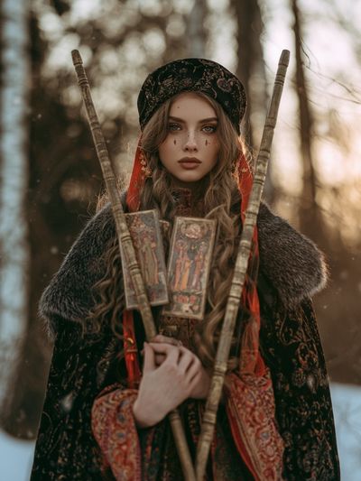 Mystic Winter Portrait Poster.
