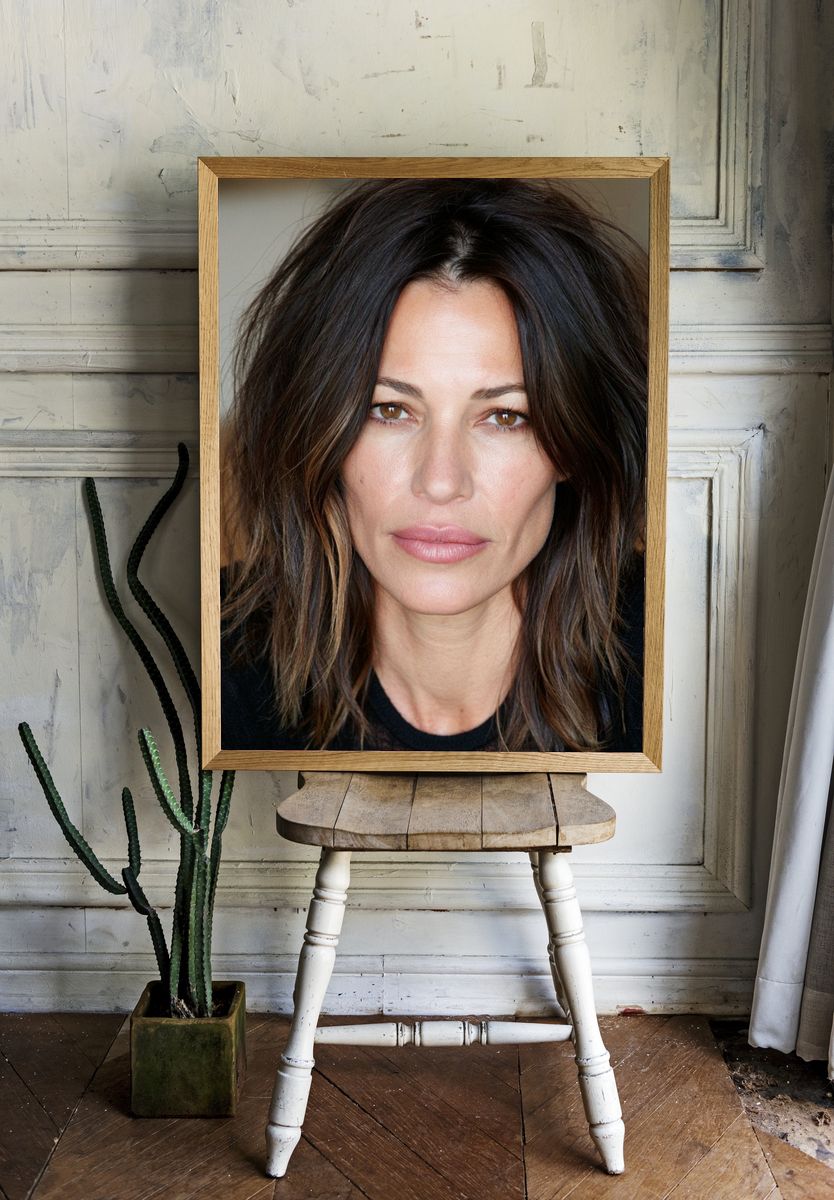 Moody Woman Portrait Print. — room view 1
