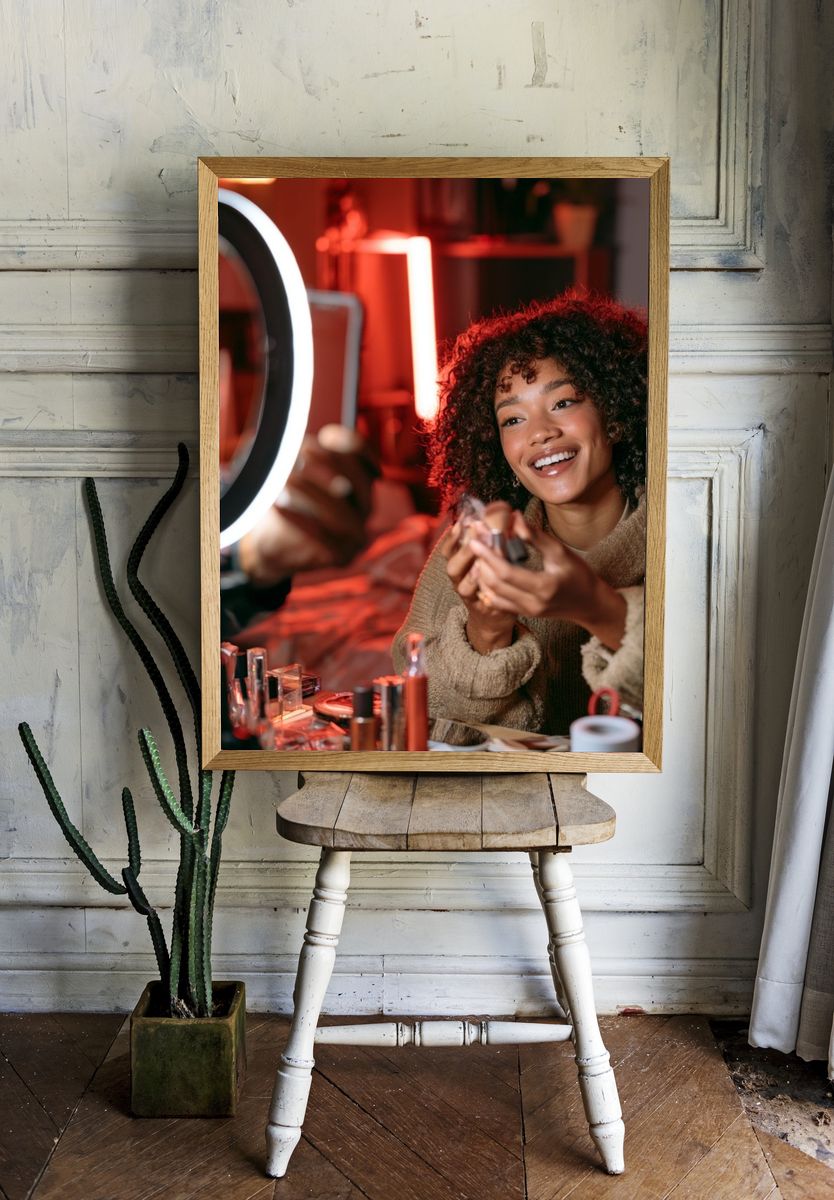 Beauty Makeup Portrait Poster. — room view 1