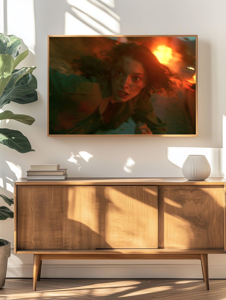 Surreal Portrait Motion Blur Poster. — room view 3