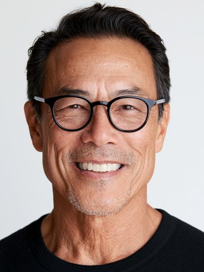 Smiling Man Portrait Photography Poster.