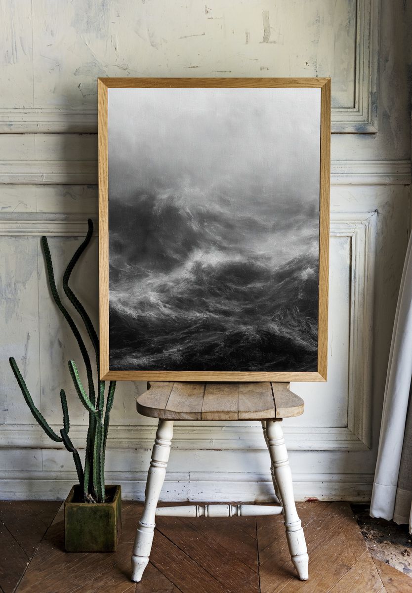 Stormy Sea — Photography Print. room preview