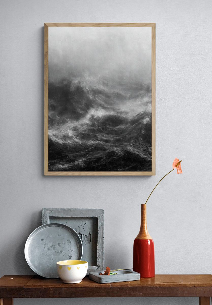 Stormy Sea — Photography Print. — room view 3
