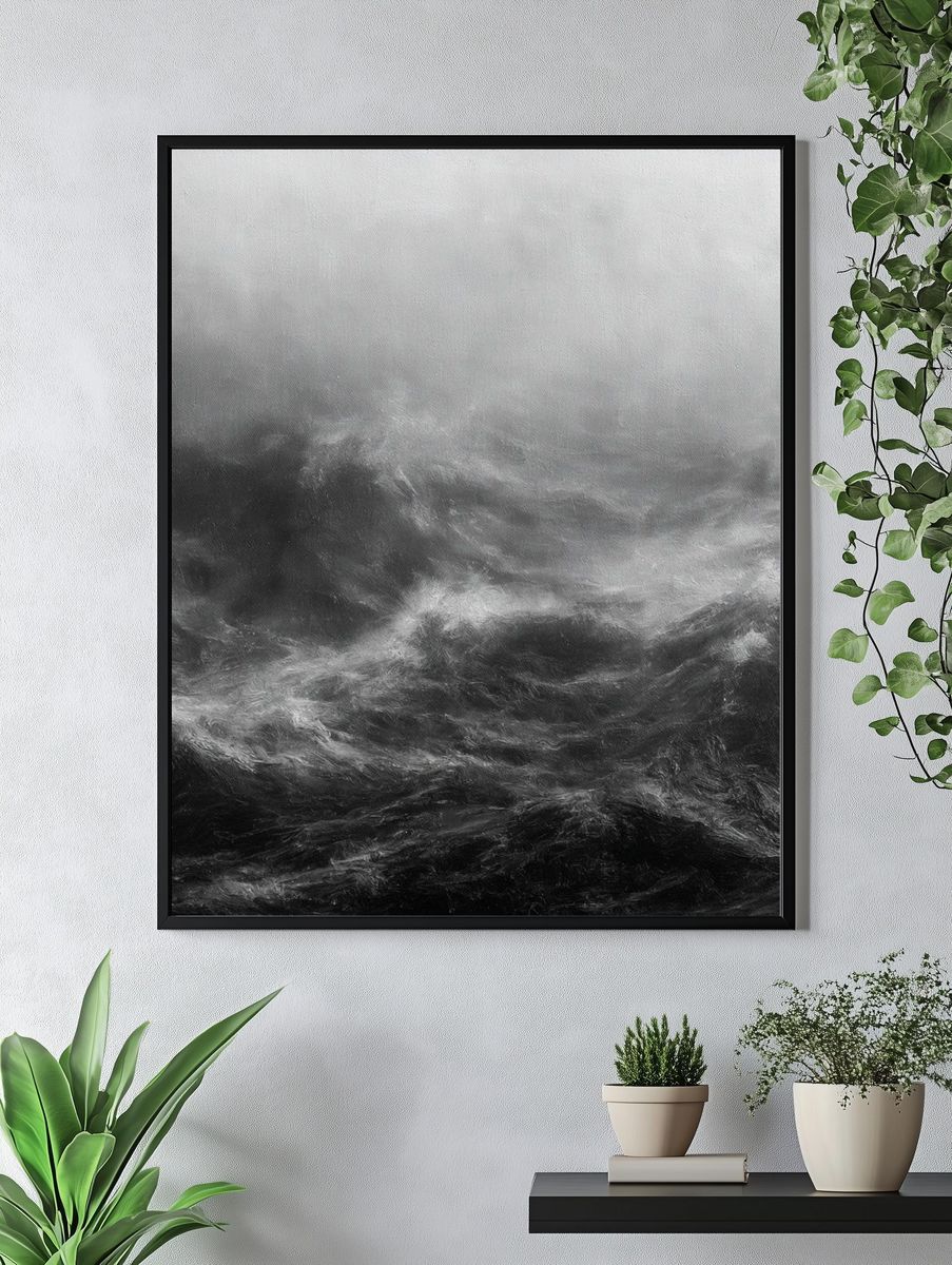 Stormy Sea — Photography Print. — room view 4