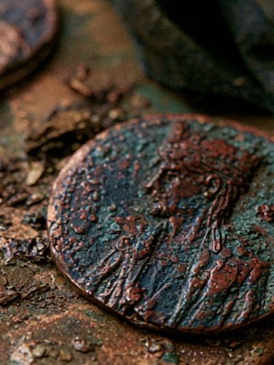 Rustic Coin Texture Poster.