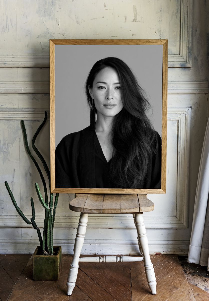 Elegant Woman Portrait Print. — room view 1