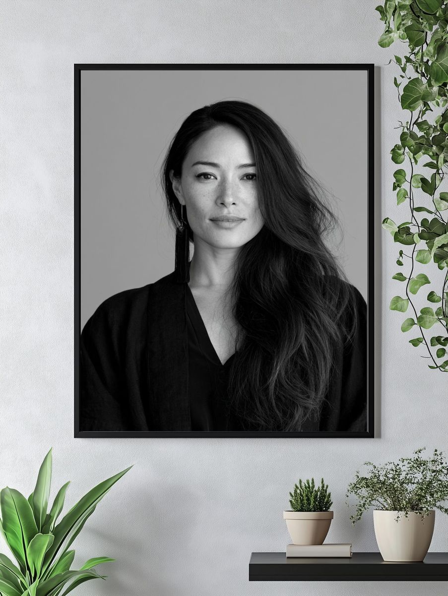 Elegant Woman Portrait Print. — room view 4