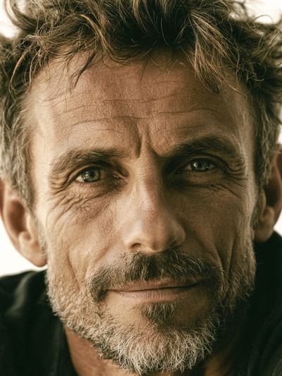 Intense Male Portrait Photography Poster.