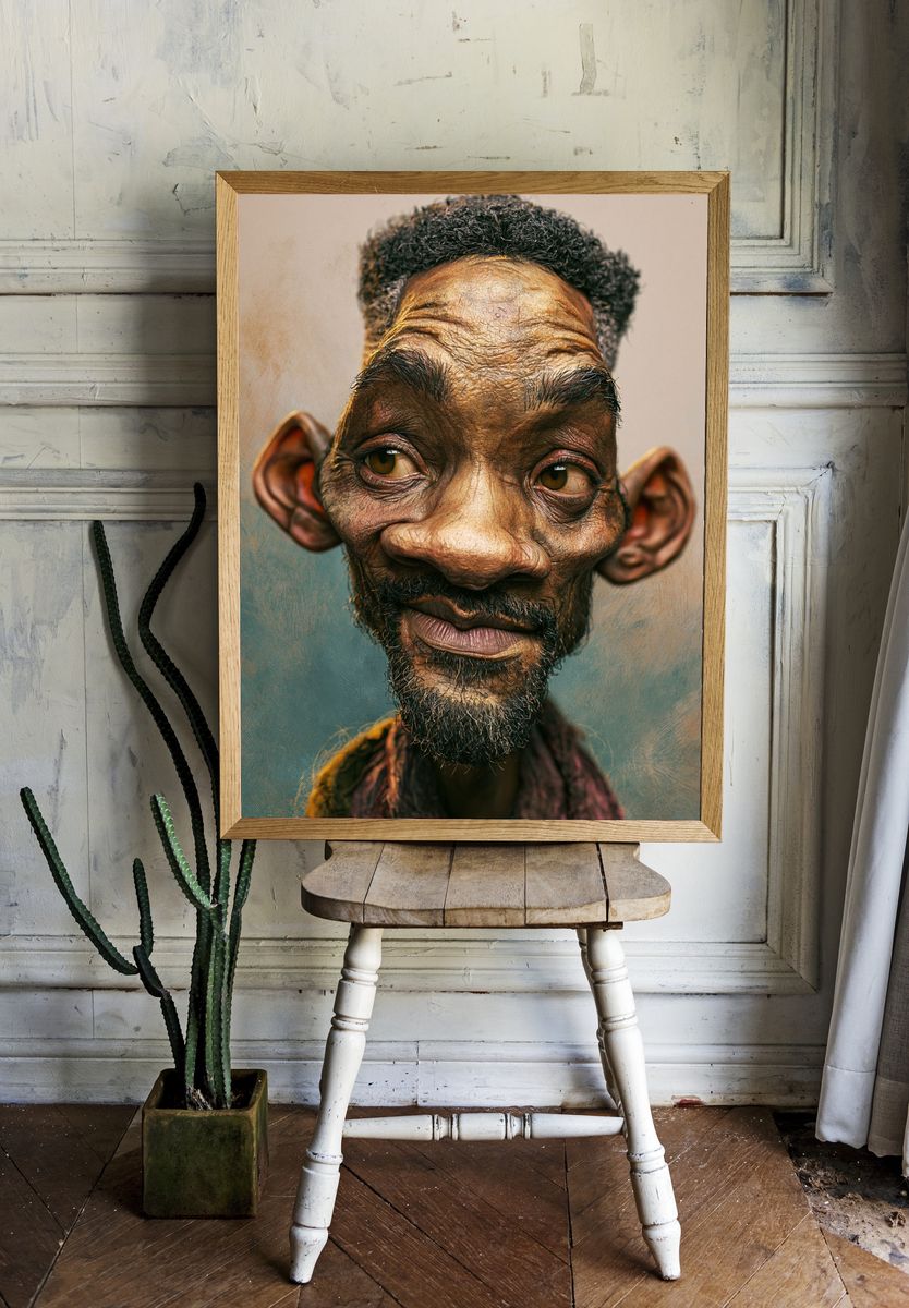 Expressive Portrait Photography Poster. room preview
