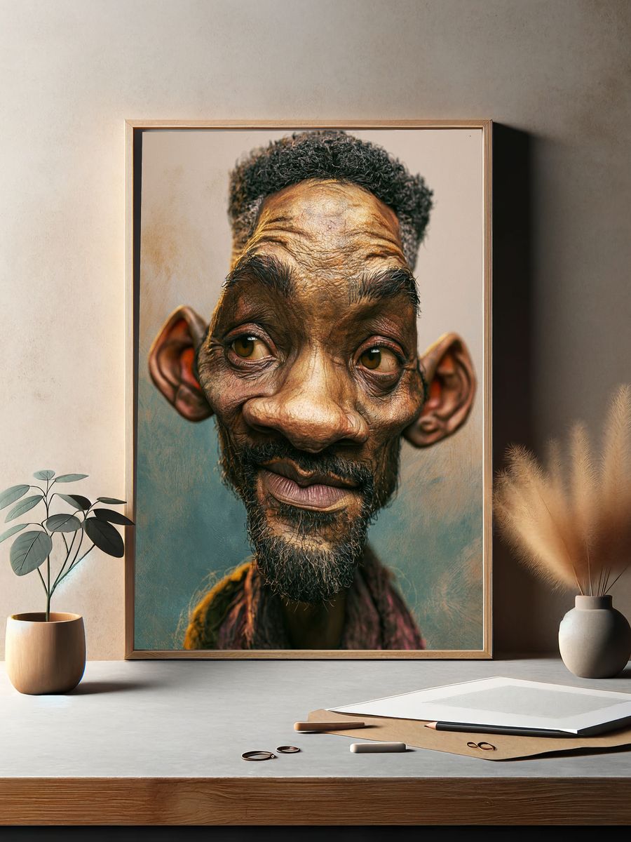 Expressive Portrait Photography Poster. — room view 2