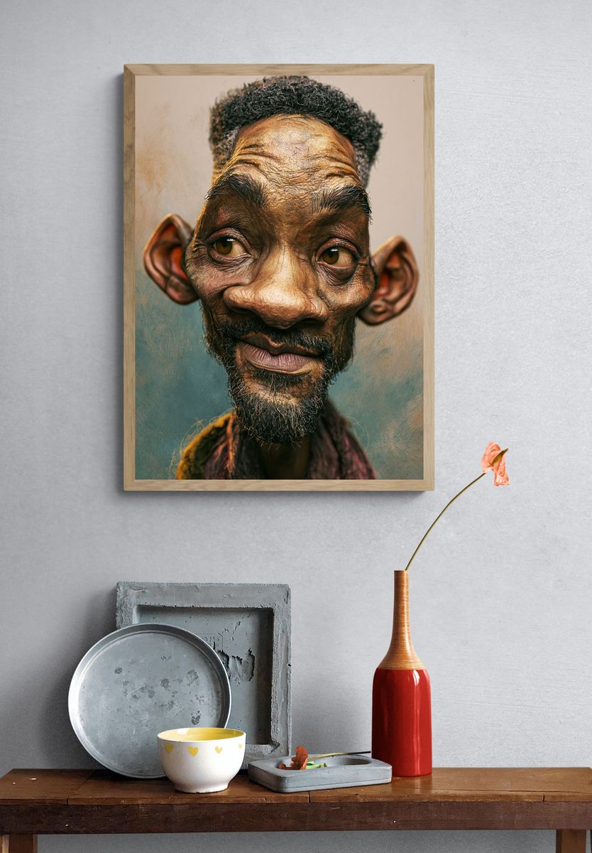 Expressive Portrait Photography Poster. — room view 3
