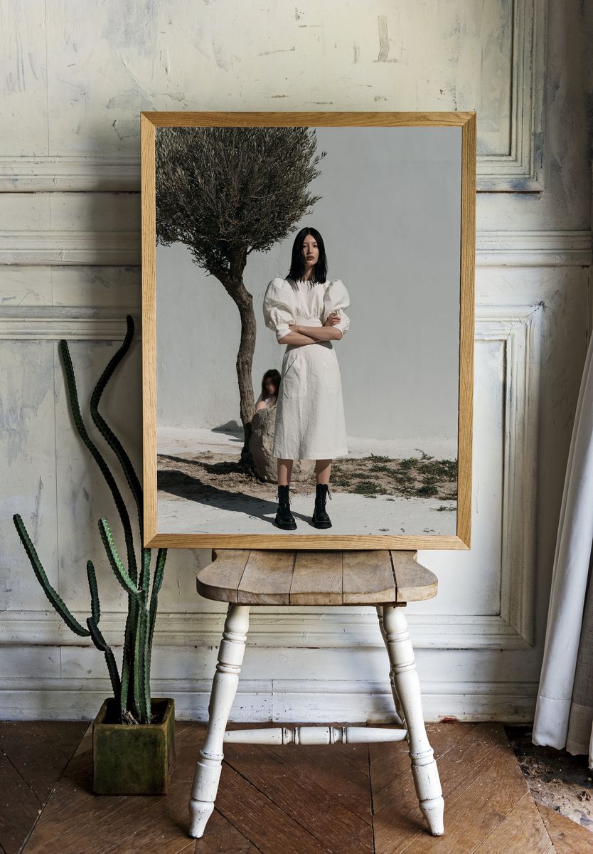 Minimalist Fashion Portrait Poster. room preview