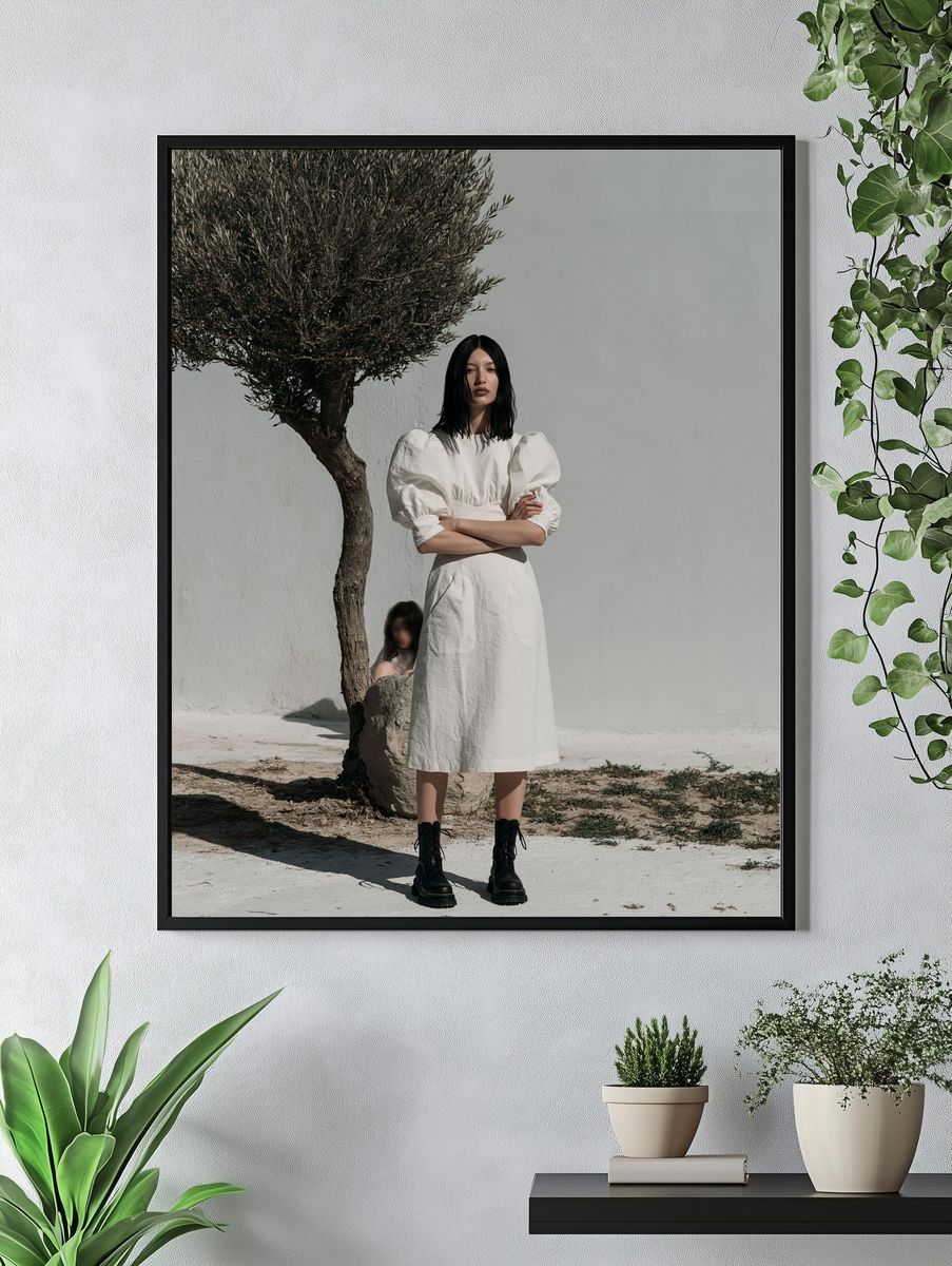 Minimalist Fashion Portrait Poster. — room view 4