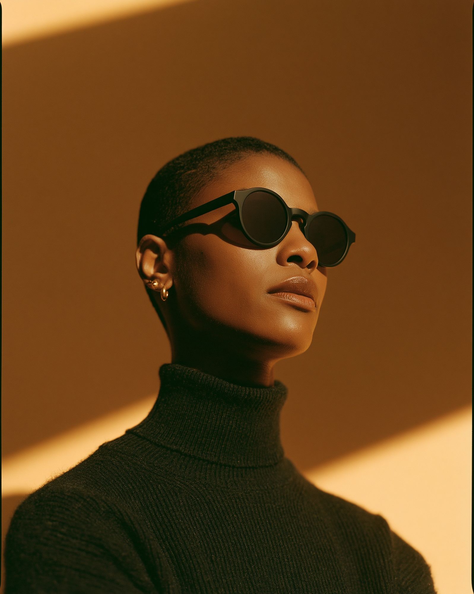Stylish Sunglasses Portrait Print. poster — photography art