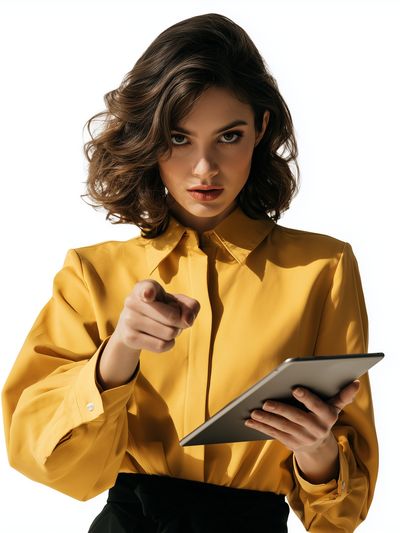 Confident Woman Portrait Photography Poster. poster