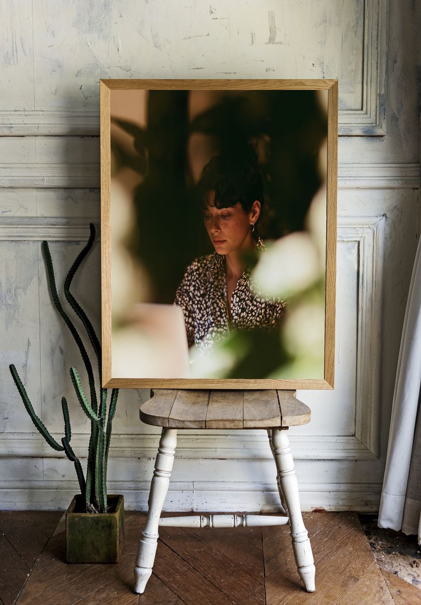 Moody Portrait Photography Poster. room preview