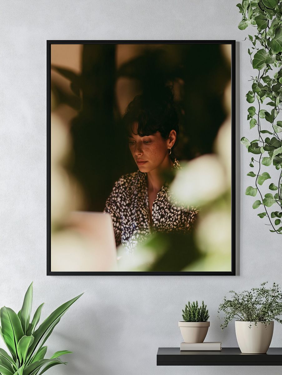 Moody Portrait Photography Poster. — room view 4