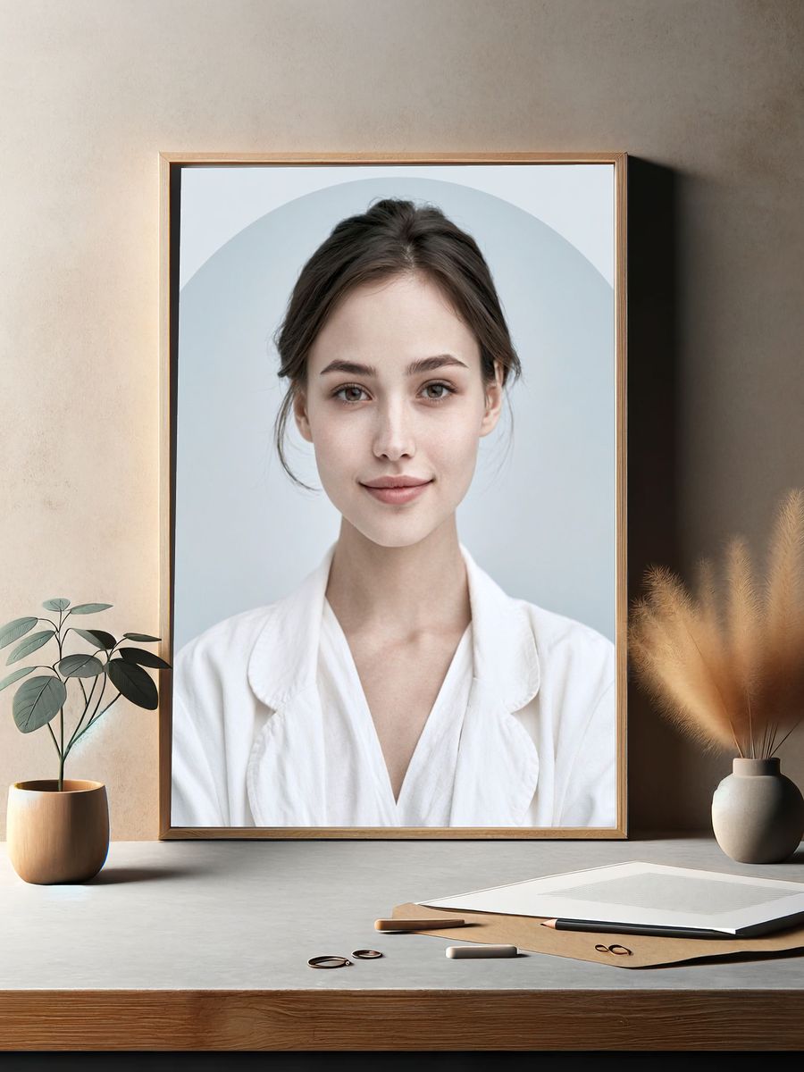 Minimal Portrait Poster. — room view 2